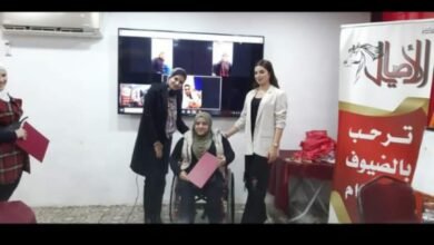 صورة توضيحية - سفير السلام في الشرق الاوسط ملاك عبيدات في زيارة ة الى جمعية الاصايل الخيرية