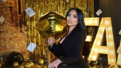صورة توضيحية - الفنانة فابيانا سكاف تحتفل بعيد ميلادها بإطلالة ذهبية تخطف الأنظار