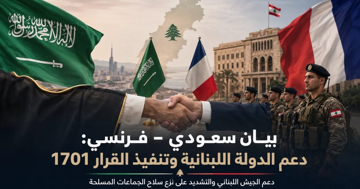 إصرار سعودي–فرنسي على انسحاب إسرائيل من كامل الأراضي اللبنانية