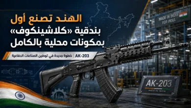 الهند تقلص الاعتماد على الواردات بإنتاج بندقية AK-203 محلياً